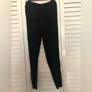 Vintage Toteme Elegant Black Sheer Pleated Trousers